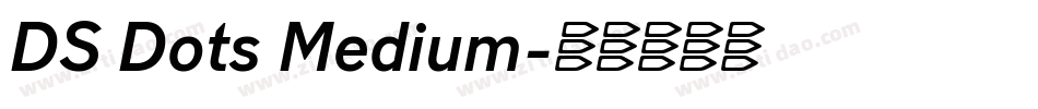DS Dots Medium字体转换